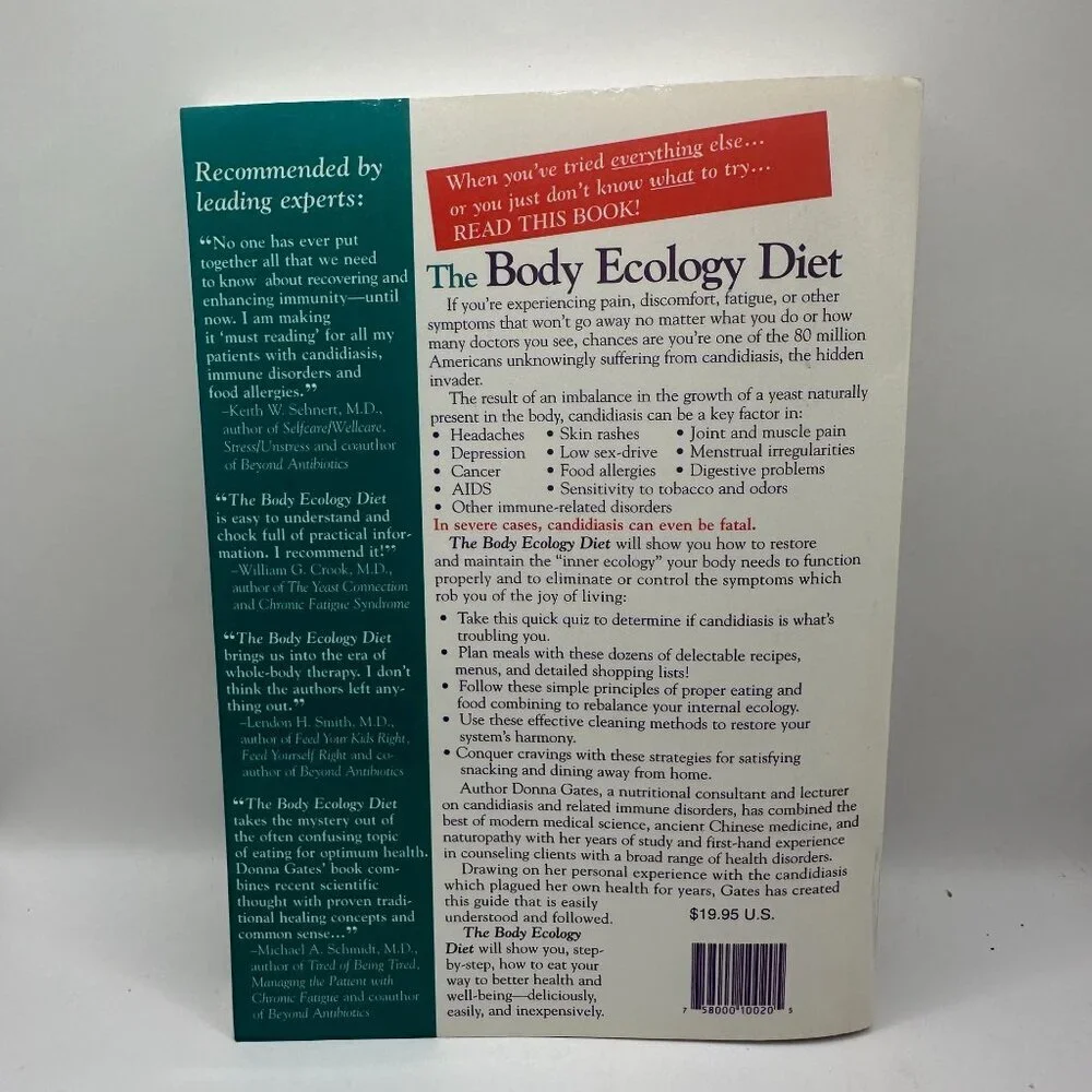 The Body Ecology Diet Donna Gates w/ Linda Schatz Paperback 6th Edition